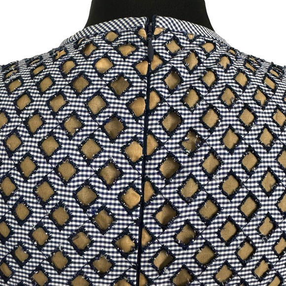 * Michael Kors Italy Dress Size 6 Fit and Flare Mini Dress Blue Runway Couture - Picture 9 of 15